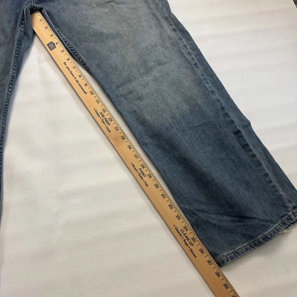 Levis True Straight Silver Tab Mens 36x30 Denim Button Fly Jeans Y2K(Fits 36x28)
